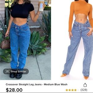 Crossover jeans